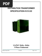 1212-02-15kV Delta Delta Padmount Transformer