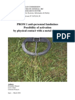 JRC Technical Note on PROM1 Landmine Activation Risks from Metal Detectors