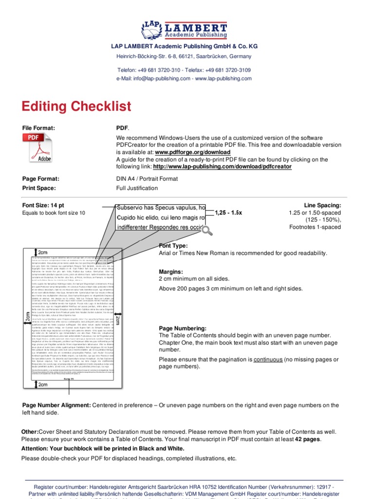 LAP Checklist | PDF