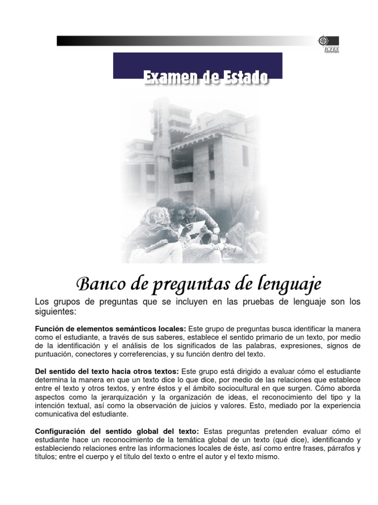 Examen de Lenguaje (3) Tipo Icfes | PDF | Musa | Poesía