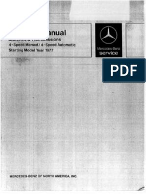 Mercedes W123 Manual Free Download