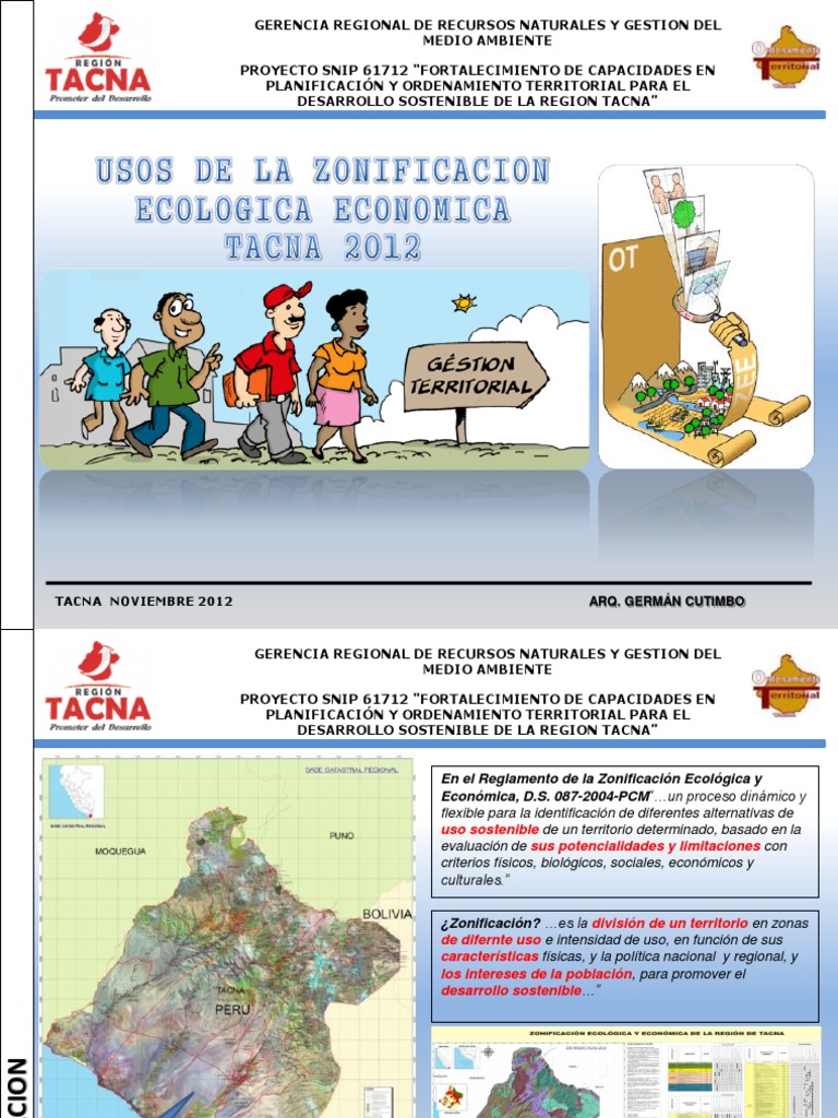 Zonificación Ecológica Económica en Tacna | PDF