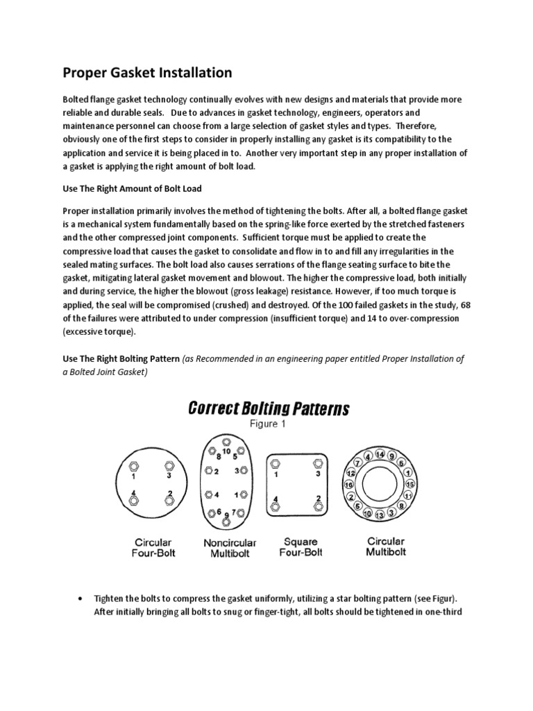 Proper Gasket Installation Joining Metalworking Free 30day Trial