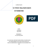 Twin To Twin Transfusion Syndrome