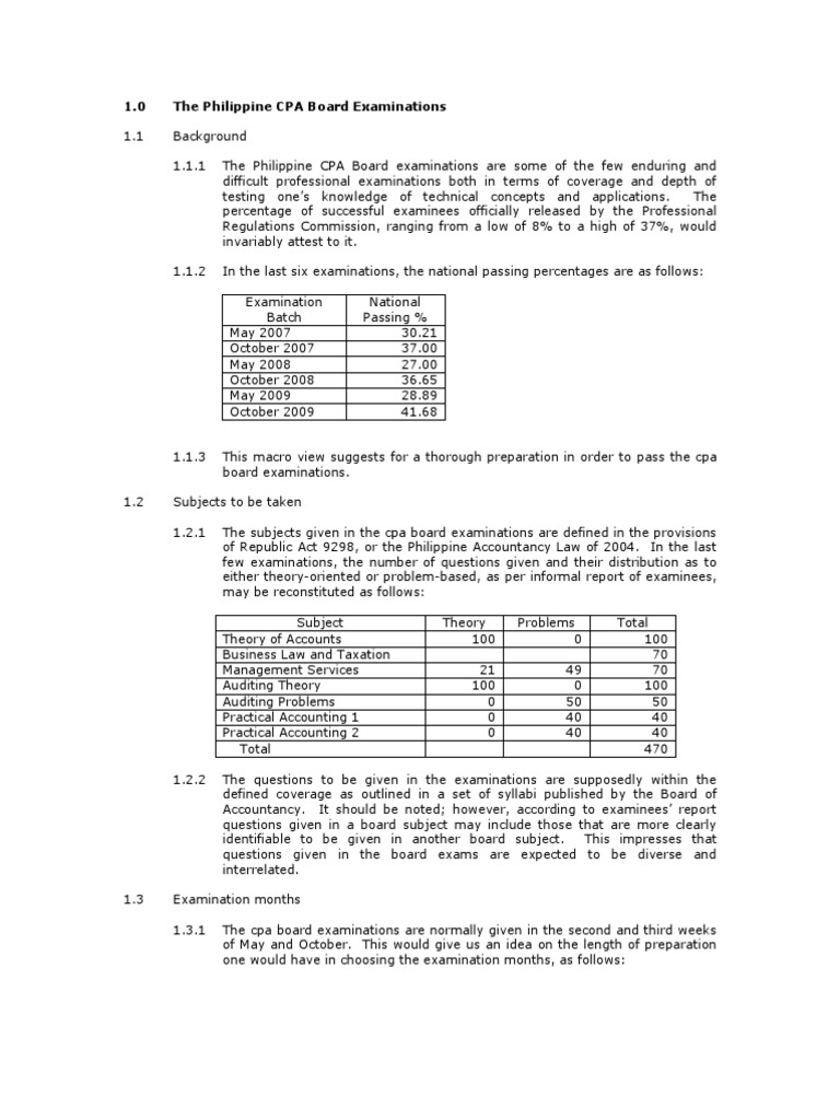 Cpa Syllabus Uniform Certified Public Accountant Examination