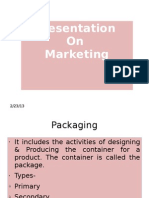 Marketing Presentation on Packaging, Advertising Budgets, Market Segmentation