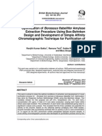 Optimization of Borassus Flabellifer Amylase