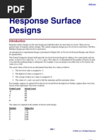 Response Surface Designs