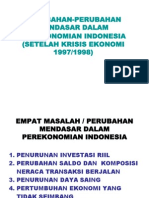 Perubahan Mendasar Perekonomian Indonesia