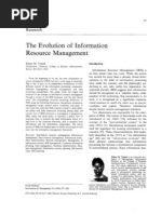 The Evolution of Information Resource Management