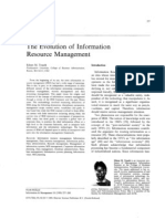 The Evolution of Information Resource Management