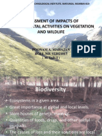 Assessment of Impacts of Developmental Activities On Vegetation and Wildlife