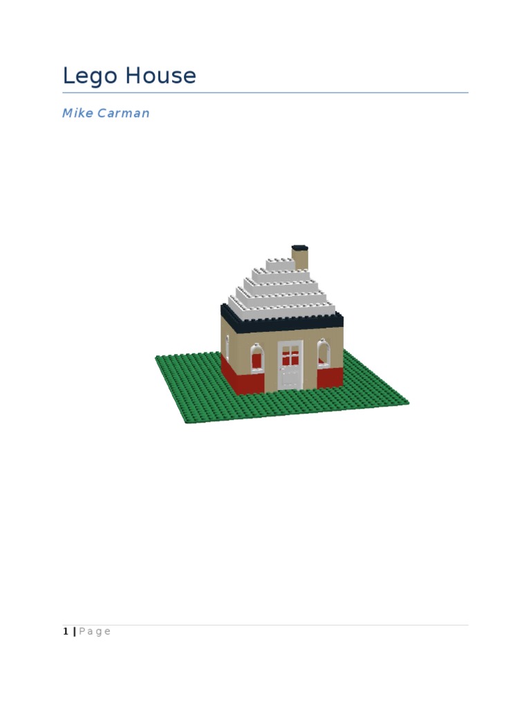 Lego House Instructions Chimney Lego