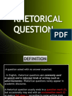 Rhetorical Question - Language Description