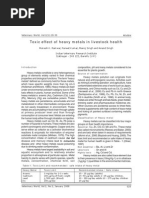 Download Toxic effect of heavy metals in livestock health by editorveterinaryworld SN12686443 doc pdf