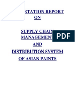 Supply Chain Management and Distribution System of Asian Paints