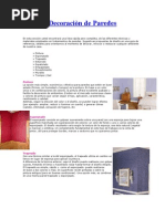 Decoraciòn de Paredes