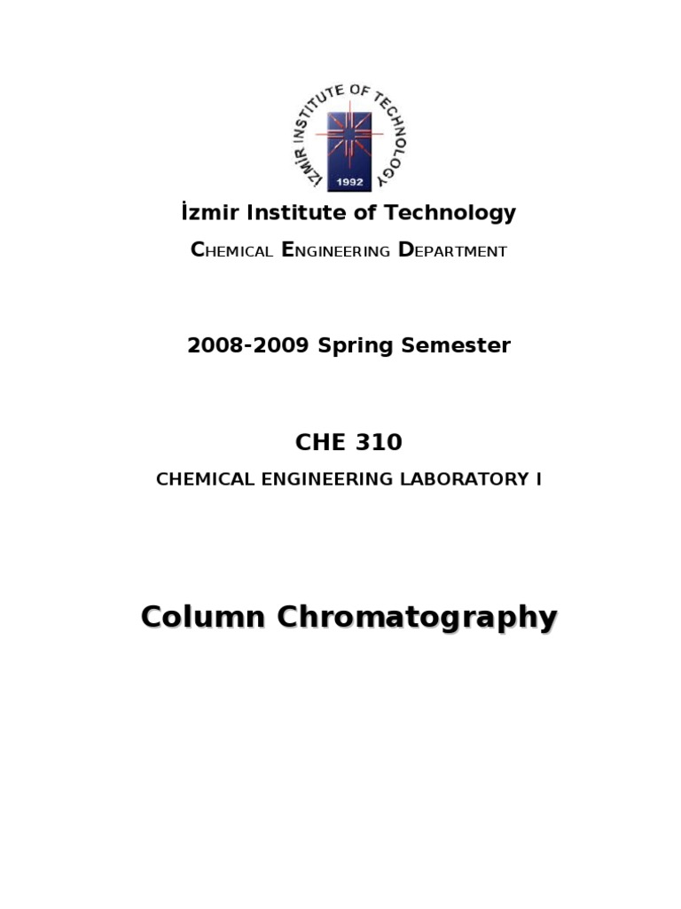 Column Chromatography | PDF | Chromatography | Elution