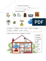 Parts of the House and Prepositions Guide