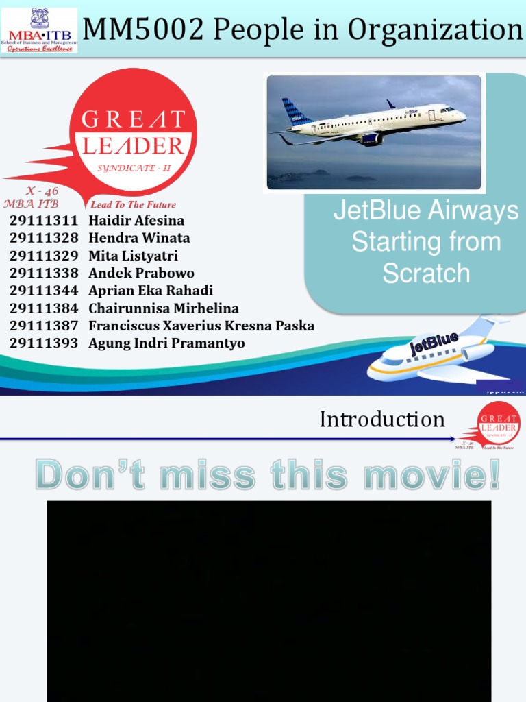 JetBlue Airways HR Strategy Overview | PDF | Airlines | Low Cost Carrier