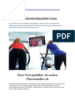 Ihre Rechte Beim Fitnessstudio-Vertrag