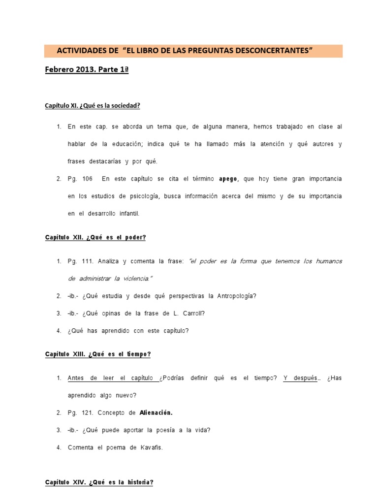Actividades De El Libro De Las Preguntas Desconcertantes3