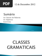 Classes Gramaticais