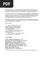 What is Economic Abuse