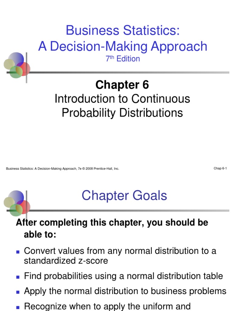 Groebner Business Statistics 7 Ch06 | PDF | Normal Distribution ...