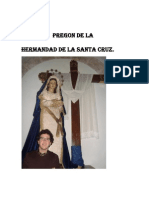 Texto del VIII Pregón de la Hermandad de la Santa Cruz por Alfonso Cocera