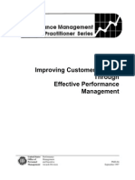 Improving customer service through effective performance