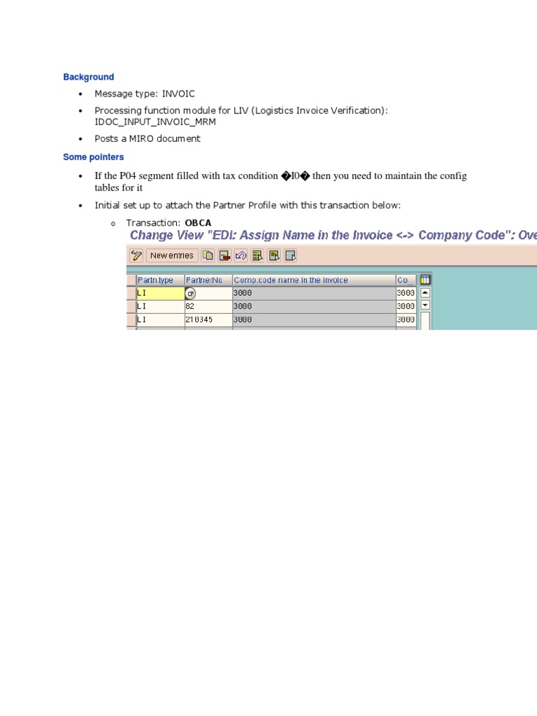 810 Invoic Configuration | PDF | Business