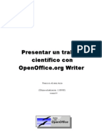 Presentar un trabajo científico con Writer (OpenOffice.org)