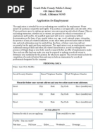 Employment Application