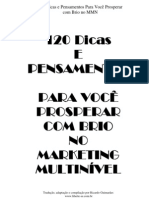 120 Dicas e Pensamentos Para Você Prosperar com BRio no MMN - Ricardo Guimarães