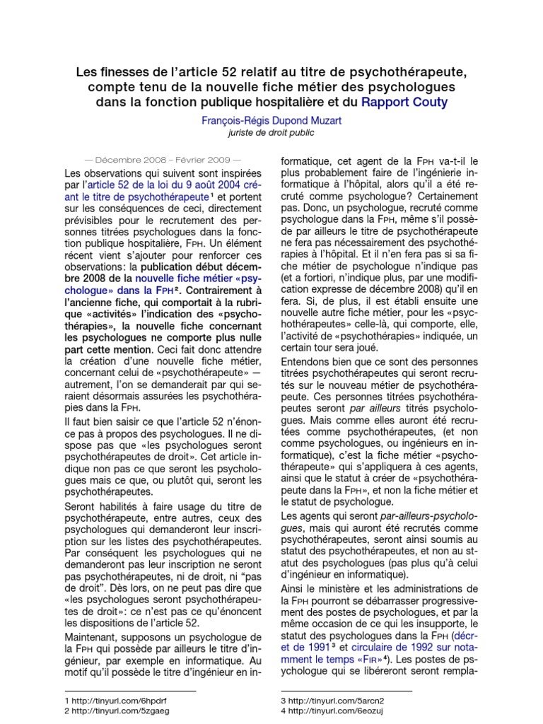 Fiche metier juriste droit public