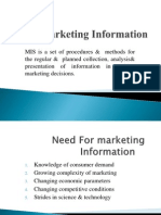 MIS for Marketing Decisions Using Research and Data Analysis