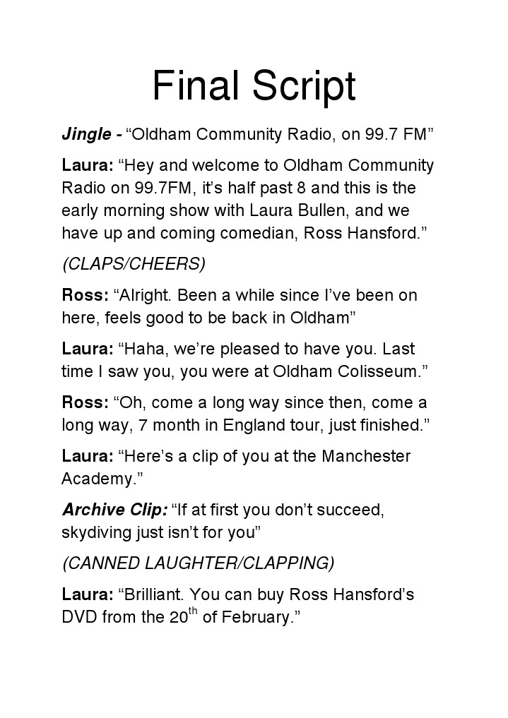 Final Script | PDF