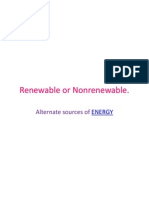 Renewable or Nonrenewable