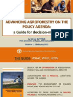 Advancing Agroforestry On The Policy Agenda:: A Guide For Decision-Makers