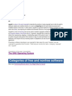 Categories of Free and Nonfree Software: The GNU Operating System