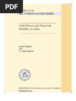 Gold Price and financial stability