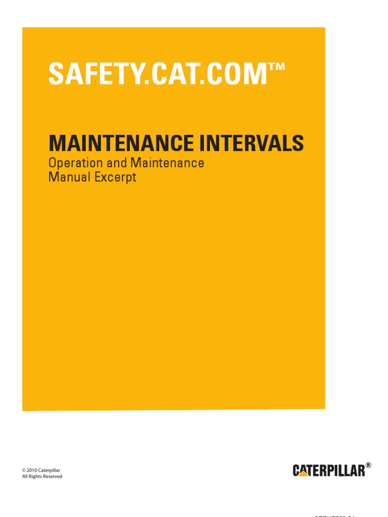 Cat G3516 Generator Maintenance Manual Battery Charger Belt Mechanical