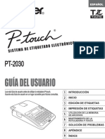Manual Rotuladora PT 2030