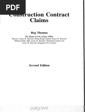 Construction Contract Claims
