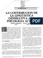 02. JPR504 - Contribucion de La Linguistica Generativa a La Psicologia Actual