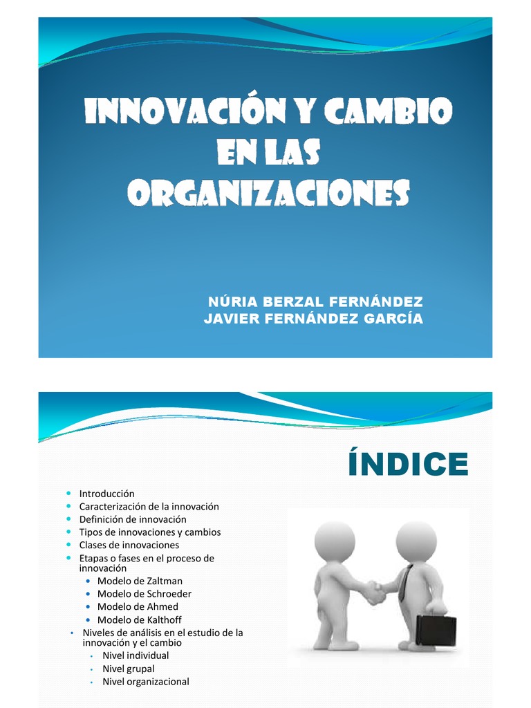 Innovacion y Cambio en Las Organizaciones | PDF | Liderazgo | Innovación