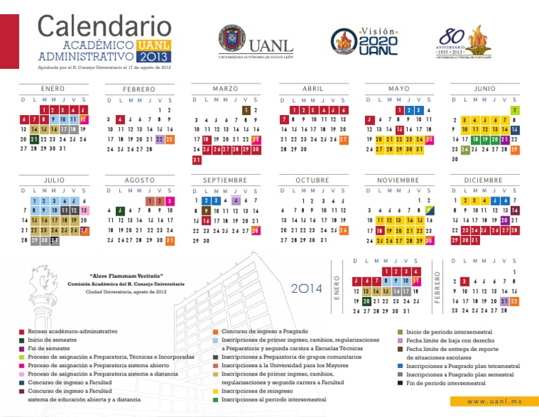 Calendario Escolar Uanl vrogue.co