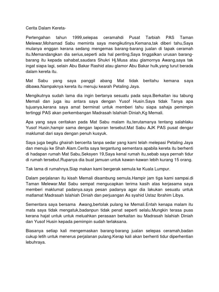 Buku Mat Sabu Air Mata Di Bumi Memali Pdf