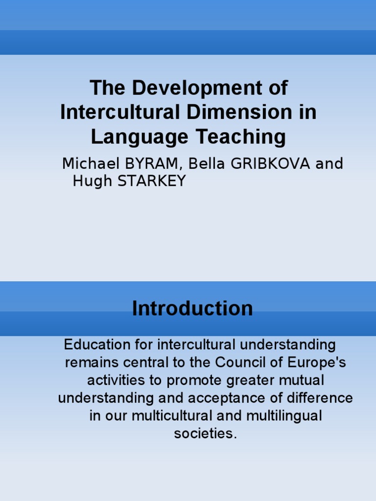 Developing Intercultural Competence in Education | PDF | Cross Cultural ...